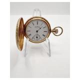 14K WALTHAM AM. WATCH COMPANY POCKET WATCH