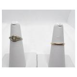 14K ARCTIC CARVED RING SIZE 5.5 WEDDING BAND, 14K