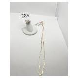 10K 20" GOLD ITALY CHAIN 1.00 DWT, COCKTAIL RING