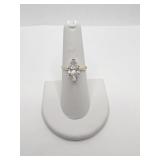 MARQUIS SHAPE SIZE 7 RING DOES NOT TEST DIAMOND