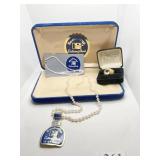 14KT GOLD SEABORNE CULTURED PEARLS 18" IN CASE &