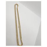 GOLD NECKLACE 30" LONG - 19.59 DWT