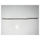 STERLING TENNIS BRACELET NEEDS CLASP REPAIR 8.67