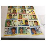1955 TOPPS BASEBALL, 22 ASSORTED, AVERAGE VG-EX