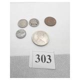 BUFFALO NICKELS (2) BERMUDA ELIZABETH ETC.