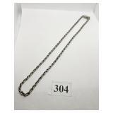 STERLING MEXICAN SILVER 20" LARGE LINK NECKLACE