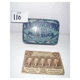 EDGEWORTH PLUG SLICE, JULY 1862 25 STAMP