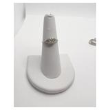 10K SMALL DIAMOND RING SZ. 6 - .74 DWT