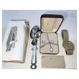 TEA HOLDER, PULSAR WRISTWATCH CALENDAR DIAL