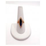 18K DRAPE EDGE DESIGN UNIQUE RING LIGHT PURPLE