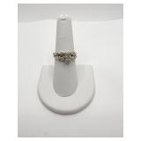 14K DIAMOND RINGS SZ. 7.5 - 3.20 DWT