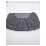 SUEDE ZIPPER BAG BLACK