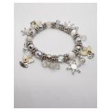 BRACELET W/ FROSTED SPACERS, WISH ANGEL, ETC.