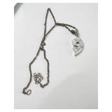 PENDANT AND CHAIN ENGRAVED BACK I LOVE ASHEE