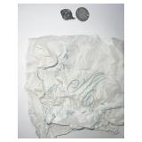 HANKIE, RELIGIOUS PENDANT, DRILLED COIN