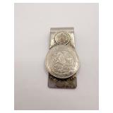 HECHO MONEY CLIP MEXICANS COIN