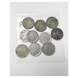 10 BUFFALO NICKELS