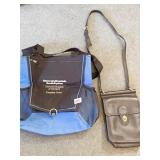 COACH LEATHER BAG - 10" X 7.25" AND UNIVERSITY