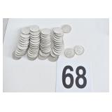 35 - 40 PERCENT 1/2 DOLLARS - (2) 1964 HALVES