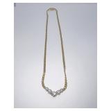 14K .40 TW GOLD CHAIN WITH PATENT NUMBER AND