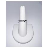 UNMARKED RING SIZE 7 FAUX DIAMONDS