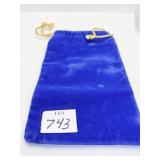 VELVET PULL STRING BAG