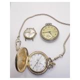 NEW HAVEN COMPENSATED POCKET WATCH W/ SECOND