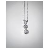 PENDANT W/ 3 DIAMONDS UNMARKED