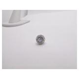 RHINESTONE EARRING UNMARKED