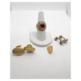 10K NATIONAL HONOR SOCIETY PIN, 2 SETS CUFFLINKS,