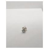 COSTUME EARRING CLEAR STONE