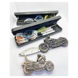 CARBONITE DARTS, MOTORCYCLE KNIFE AND LIGHTER