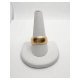 14K WIDE BAND SZ. 11- 8 DWT