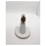 14K RING SZ. 4.5 PURPLE AMETHYST COCKTAIL RING