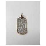 10K PENDANT W/ CZ STONES