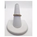 COSTUME RING RHINESTONE BAND SZ. 8