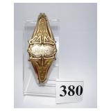 ROLLED GOLD ENGRAVED MURAL BRACELET 17.59 DWT