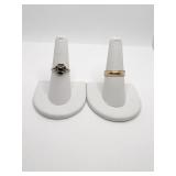 RINGS 10K GOLD FILLED BAND SZ. 8- 1.68 DWT, 10K