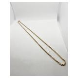 18K GOLD ROPE CHAIN 24" LONG 14.98 DWT