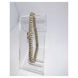 14K ITALY WAVE DESIGN 16" NECKLACE 3.26 DWT AND