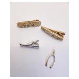 14K TIE TACK, WISH BONE 15.44 DWT