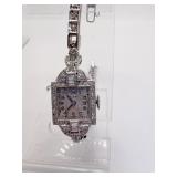 PLATINUM WATCH W/ DIAMOND 14K BAND