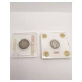 1912 S V NICKEL W/ 1942-P MERCURY DIME