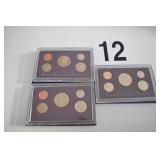 THREE PROOF SETS 1992 S, (2) 1993 - S
