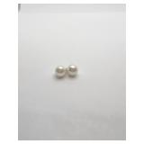 PAIR OF PEARL EARRINGS PIERCED