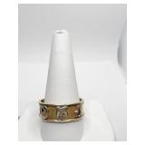 14K MASONIC BAND SZ. 13- 5.28 DWT