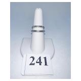 TWO WEDDING BANDS DIAMOND CHANNEL SET SQUARE SET