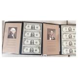LINCOLN RESERVE 4 UNCUT $5 BILLS AND FOUR
