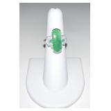 14 K JADE RING SZ. 6 - 3.2 DWT
