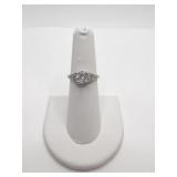 PLATINUM SETTING WITH .90 OLD CUT DIAMON - 1.67